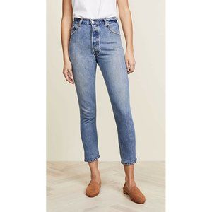 RE/DONE Levis Jeans High Rise Ankle Crop Indigo 26